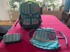 Hochwertiger Schulranzen, türkis, Marke School Mood, Air flow