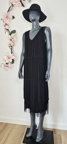 Wadenlanges fransenkleid kleid - fransenkleid,