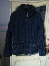 ZARA Daunen Steppjacke XS S oder 34 - 36 dunkel- tiefblau ordentlicher Zustand