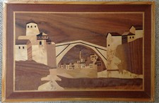 Wandbild Holz Mosaik