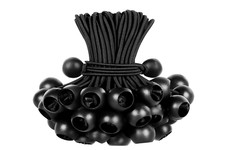 Spanngummi mit Kugel 25 Stück x 10 cm Gummispanner schwarz