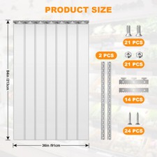 PVC Streifenvorhang Vorhang