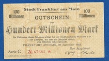 02 262 Notgeld Stadt Frankfurt