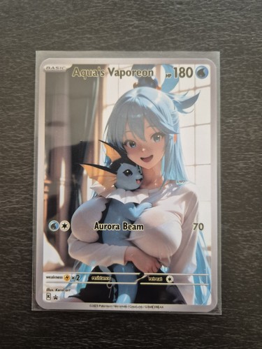 Aqua vaporeon custom fan - vaporeon, |