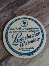 Alter Bierdeckel Lauterbacher Weizenbier