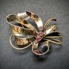 Vintage Designer Brosche Rubin