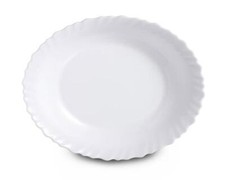 6 Pastateller Pasta-Bowl 23cm weiß rund Opalglas Nudeln Spaghetti Tief Teller A