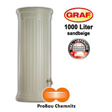Graf Säulentank 1000 Liter sandbeige, inkl. Lieferung, Regenwasser, Garten, NEU