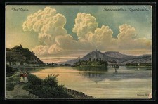 Coblenz a. Rhein, Nonnenwerth und Rolandseck, Ansichtskarte 