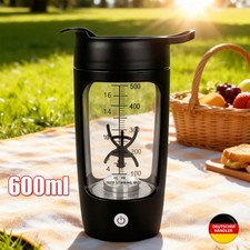 Shaker Elektrisch 600ML Protein Mixer Shaker Proteinshake USB wiederaufladbar DE