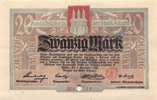 20 Mark - Altona - Stadt - 2.11.1918 - entwertet