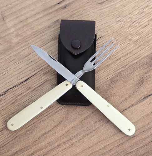 Vintage klappmesser gabel set - vintage,