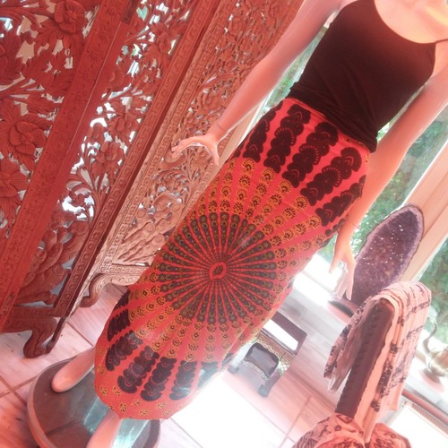 Sarong blickdicht wickelrock - sarong,
