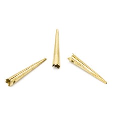 6x Nestelspitzen gekront Mittelalter Reenactment Messing Nestelspitze Nesteln