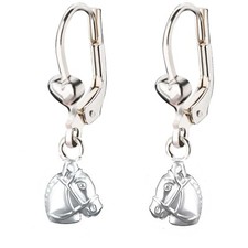 Kinder Ohrringe Pferd 925