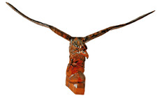 Adler Holz Skulptur geschnitzt – 84cm Spannweite, zerlegbar, Tierfigur Deko