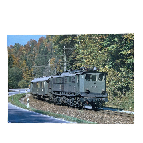 Postkarte zug eisenbahn lok - zug,
