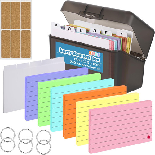 Karteikarten box mit 240 - box,