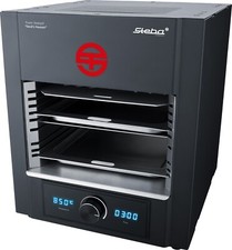 Steba PS M2000 Black – 850°C Grill, 2000W, Display, Edelstahl, mit Zubehörset