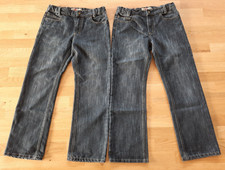 Jungen Baggy Jeans Hosen Set, 2 Stück 158, Kinder verstellbar, Zwillinge, weit