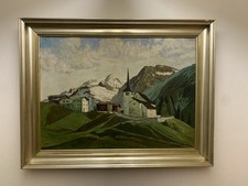 Gemälde Öl/ Lw. Kirchberg