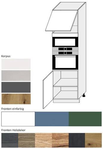 Hochschrank für backofen und - backofen,