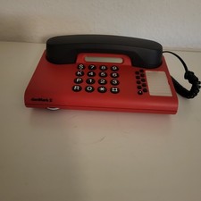 Dänisches Tastentelefon in Rot der Marke danMark Modell danMark 2