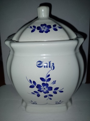 Vintage salz porzellan dose - vintage,
