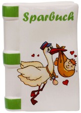 Spardose storch baby - gs,