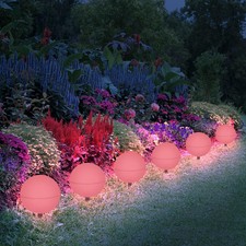 6er set led solar - set,