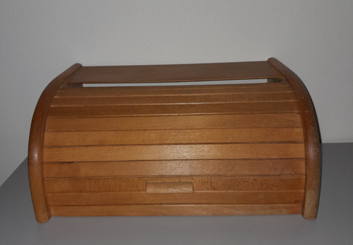 Vintage brotkasten aus holz - brotkasten,