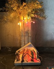 Krippe mit Lichtern Lichter