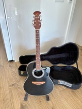 Ovation Celebrity 1996 semi acoustic Black elektroakustische Gitarre +  Case TOP