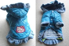 Hunde Winter Mantel Kitty mit Rüsche Fleece weich Wattiert gesteppt Wedel shop 