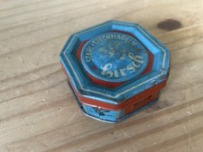 Antike Dose, Tin can, Blechdose, Pillendose, Stecknadeln,Vintage, Hirsch, Blech
