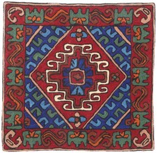 Kelim Kissen / Dekokissen /hülle `Kaschmir`, bestickter Kissen / Dekokissen /b