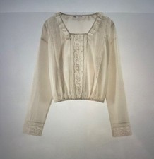 Damen folklore bluse mit - bluse,