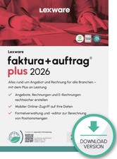 Lexware faktura+auftrag plus 2026 ABO-Lizenz 1PC (Win 10/11) 1 Jahr Laufzeit ESD