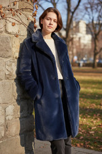 Kunstfell Mantel aus wunderbar