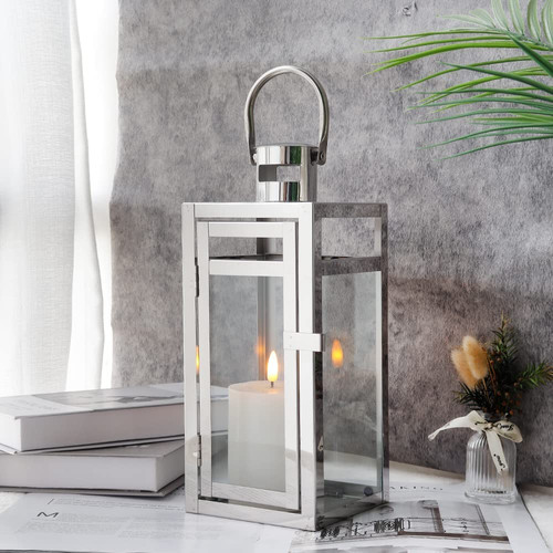 Edelstahl deko windlicht cm - edelstahl,