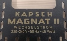 Röhrenradio Rückwand Kapsch