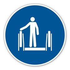 Rolltreppe: Handlauf benutzen