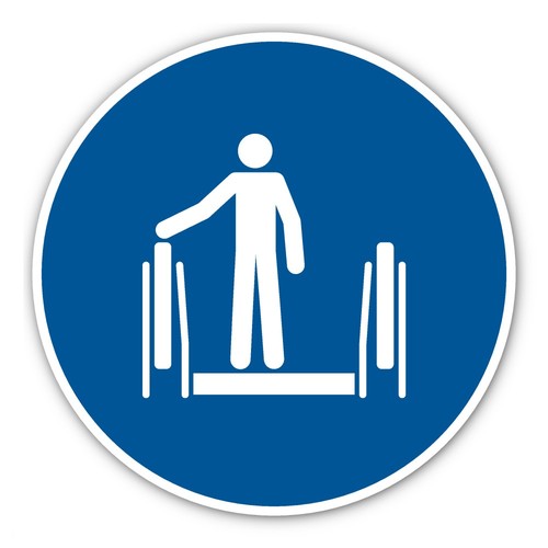 Rolltreppe handlauf benutzen - rolltreppe:,