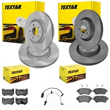 TEXTAR BREMSSCHEIBEN + BELÄGE VORNE+HINTEN passend für AUDI Q5 FY auch Sportback