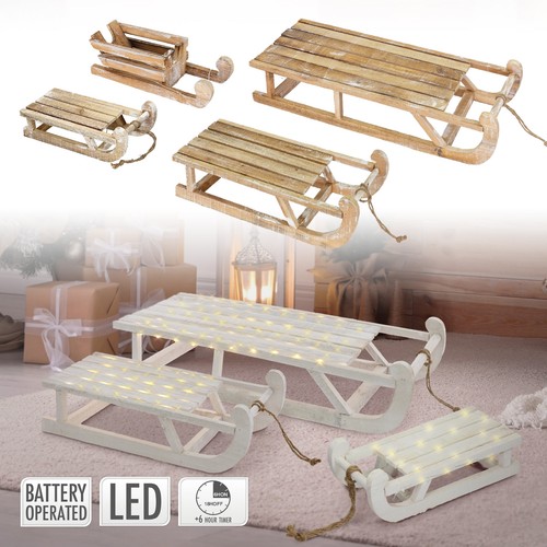 Deko schlitten mit led - deko,