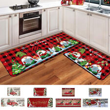 Weihnachten Fußmatte Weihnachtsteppich Schneeflocke Küchenteppich Antirutsch DE