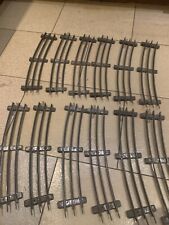 Alte Blecheisenbahn Spur 0 - 12 Gleisstücke  mit Stromführung Kurven