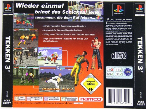 Ps1 playstation tekken 3 - playstation,