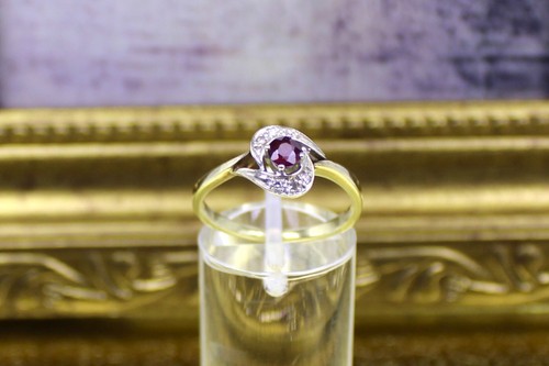 Rubin diamant goldring aus - rubin-diamant,