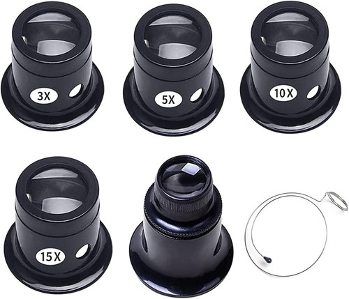 Uhrmacherlupe set stück - uhrmacherlupe, 5